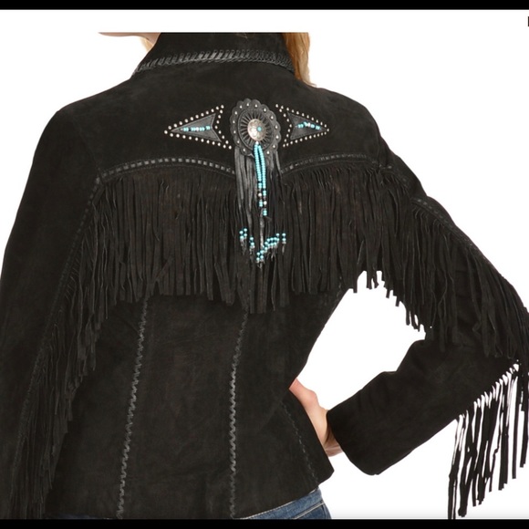 WESTERN JACKET Fringed Suede Leather Jacket - Picture 5 of 9